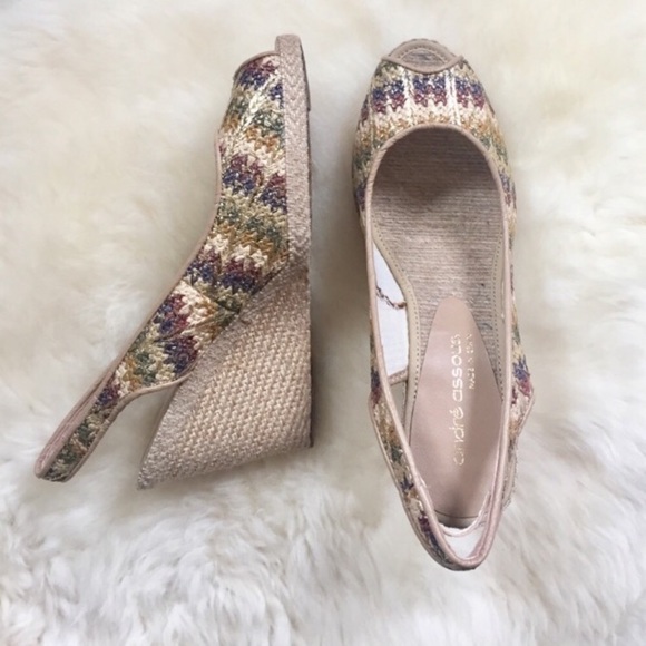 Andre Assous Payton Sling Back Espadrille Wedges - Picture 2 of 8